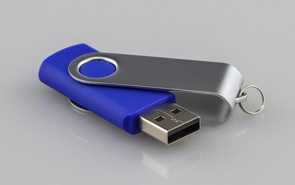 Clé USB bleu